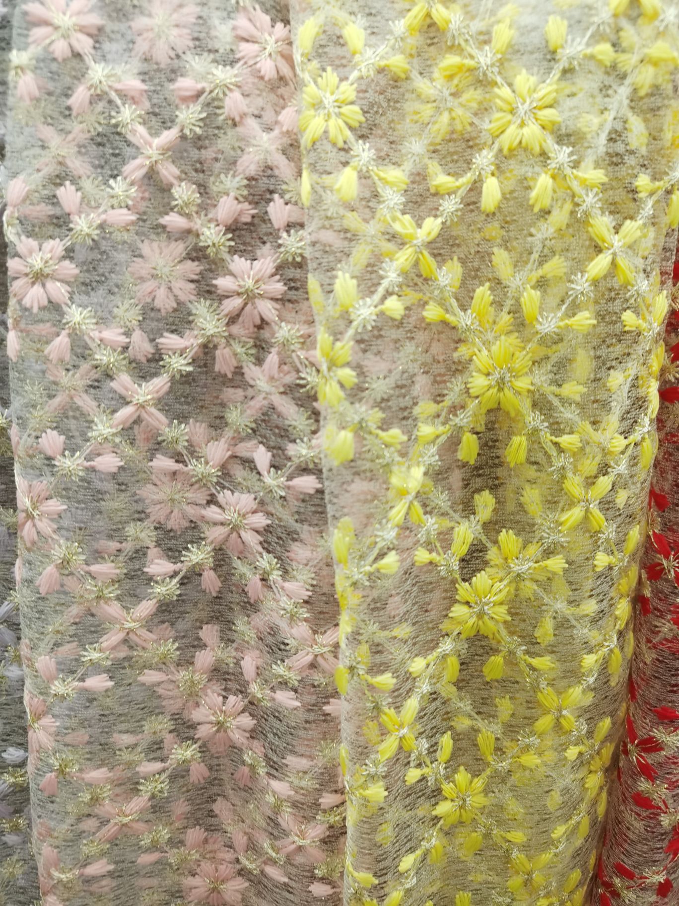 Mesh Embroidery Fabric Small Mesh Embroidery Breathable