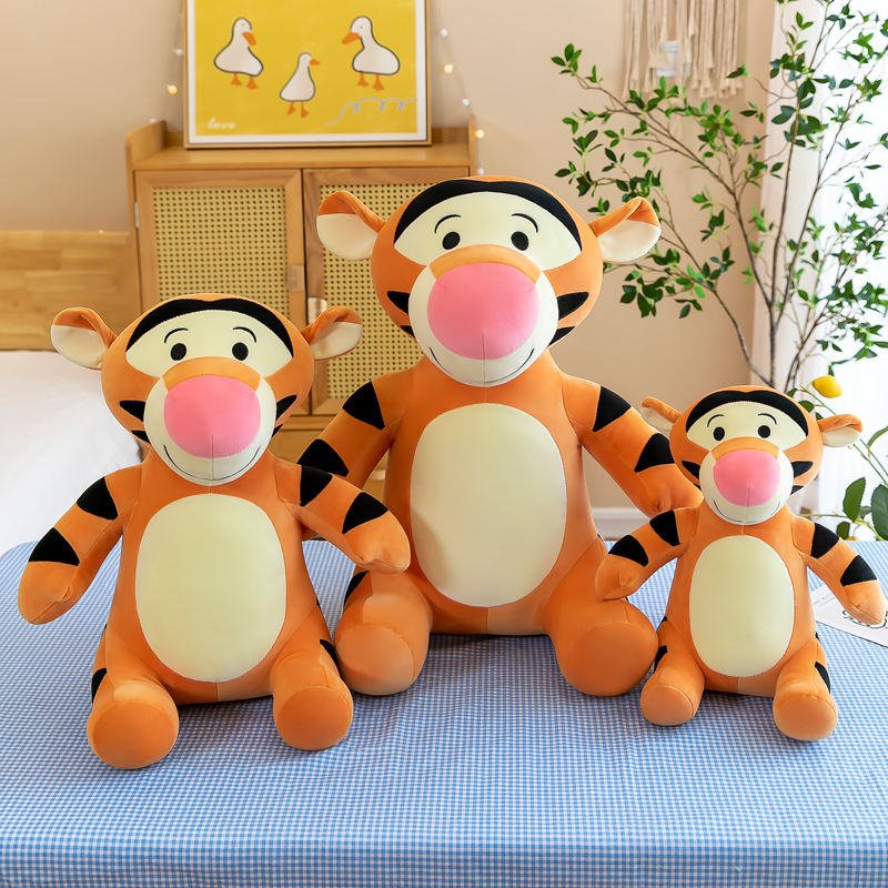 2025 New Tigger plush toy, a cute boy and girl bedroom birthday gift, 40cm plush toy