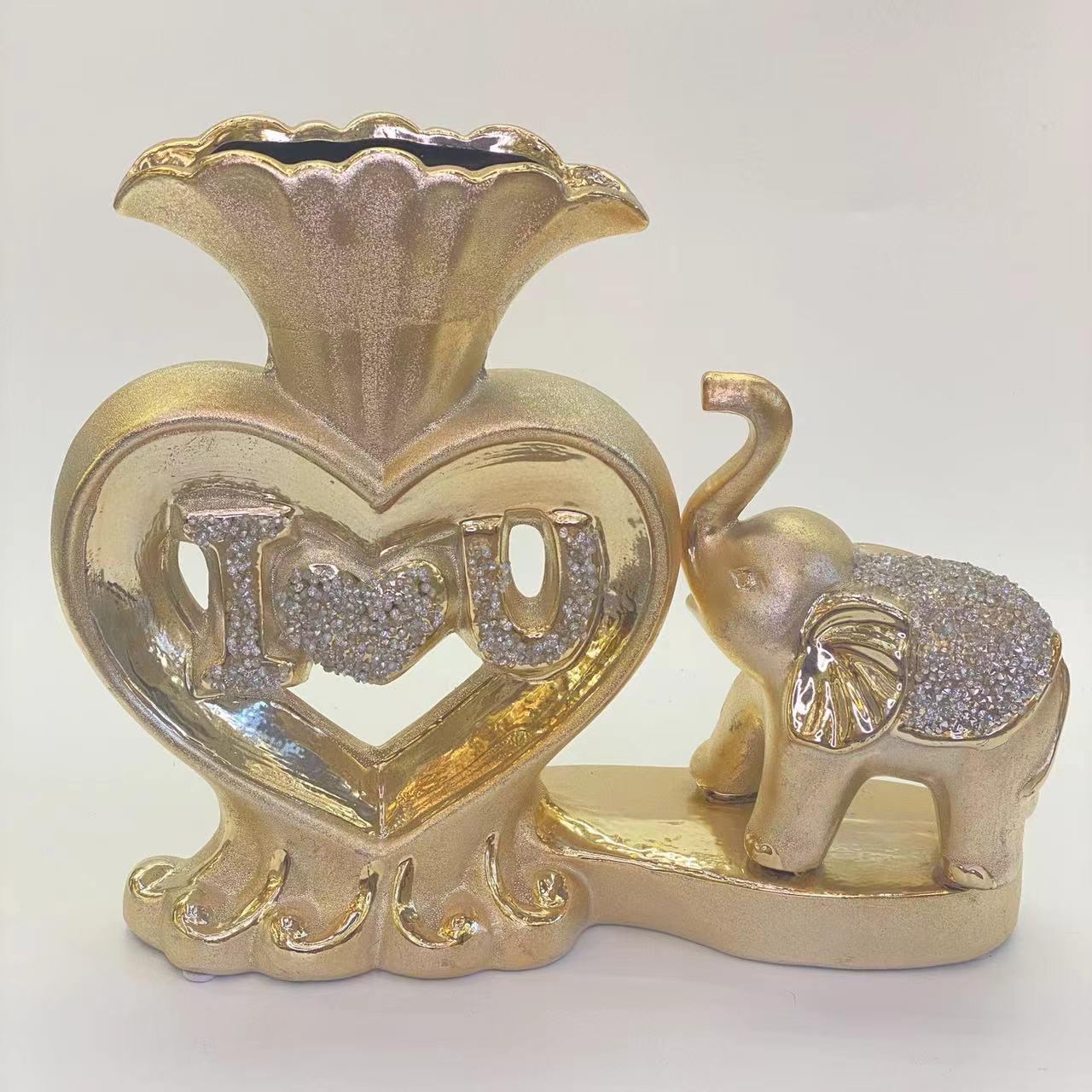 Golden Castle Vase