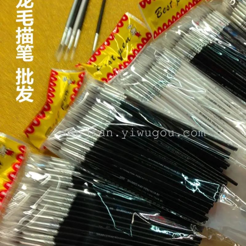 Factory direct sales of nylon brush pens, eyebrow outlining pens, outlining makeup pens, digital oil painting, graffiti and color painting pens Item Picture