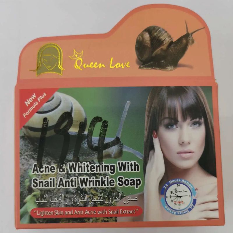 杀菌蜗牛香皂控油滋润保湿清洁皮肤去除螨虫控油图