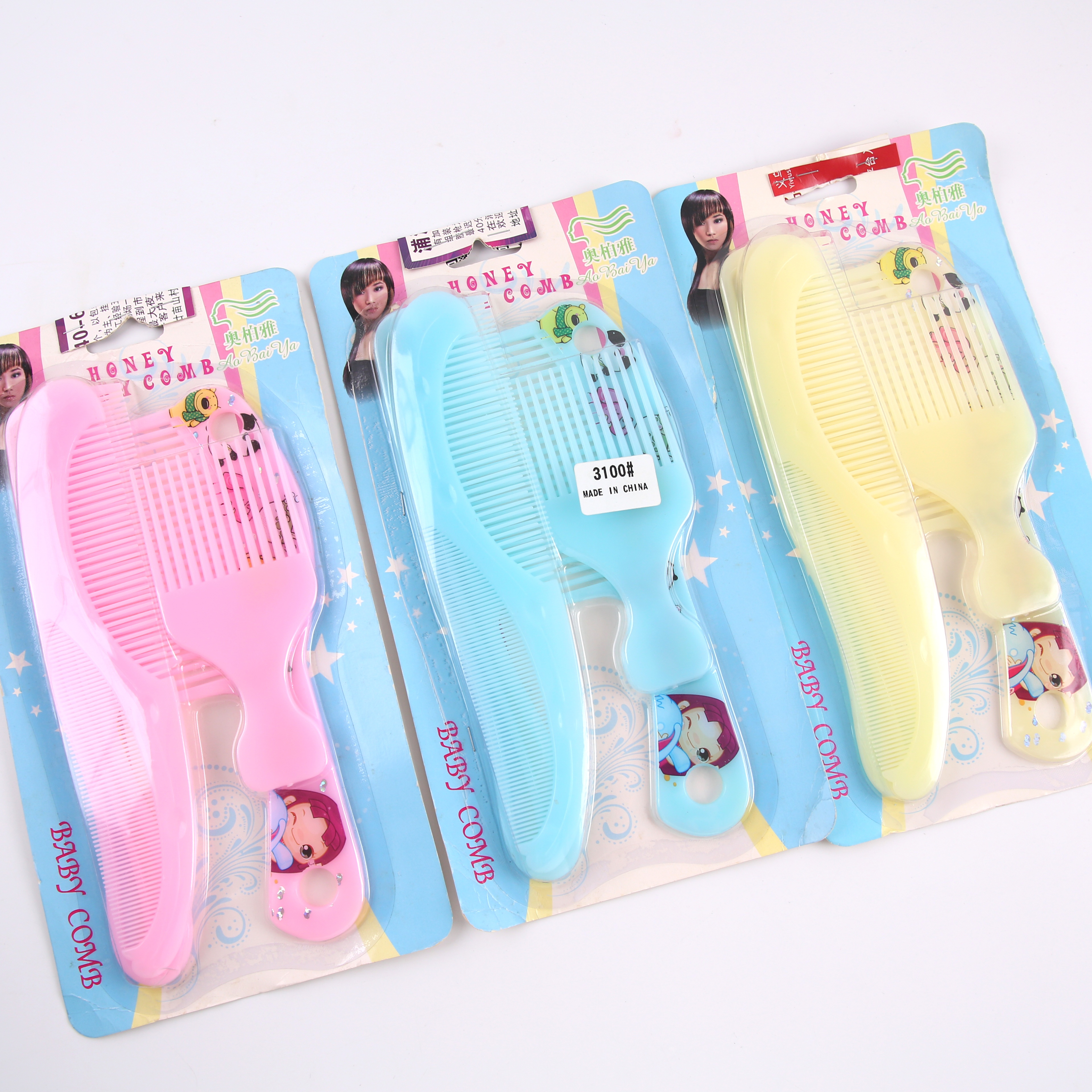 Hair products wheat fragrance plastic comb simple head comb household hair comb supermarket supply wholesale hair thumbnail