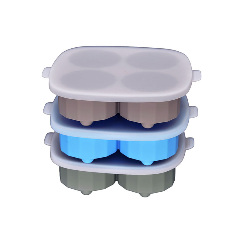 创意带盖大鳄鱼冰球 硅胶冰格 防串味恶搞鳄鱼辅食DIY 圆形冰格详情9