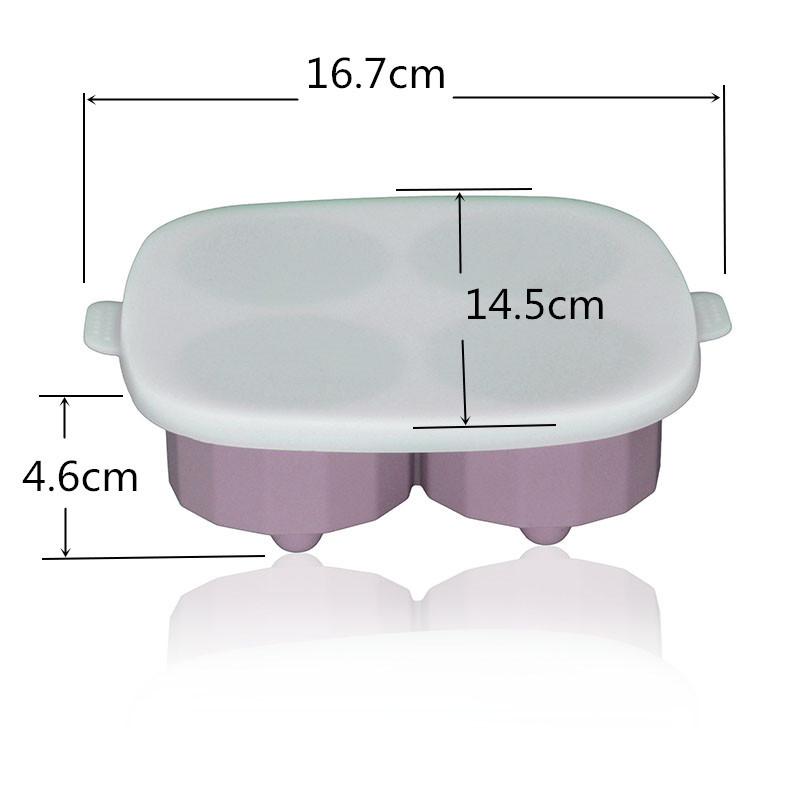 创意带盖大鳄鱼冰球 硅胶冰格 防串味恶搞鳄鱼辅食DIY 圆形冰格详情5