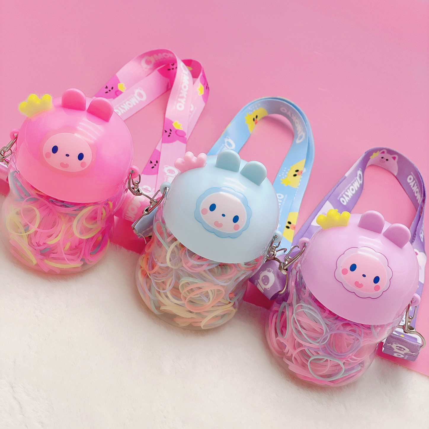 Crown monkey cartoon disposable hair band color bright color can crossbody can backpack children travel cute simple and generous thumbnail