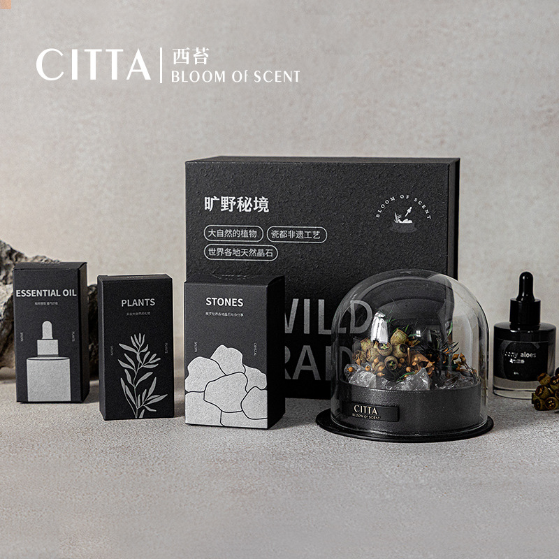 Wilderness Secret Environment Without Fire Aromatherapy Essential Oil Home Fragrance Long-Lasting Fresh Natural Crystal Diffuser Stone Decoration In The Bedroom