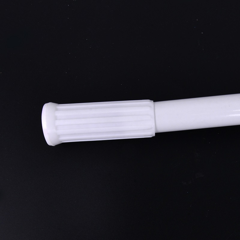Non-Punching Telescopic Clothes Drying Rod Wardrobe Support Rod Aluminum Curtain Rod Balcony Drying Rod Bathroom Shower Curtain Rod 70-120Cmopp Bag Item Picture