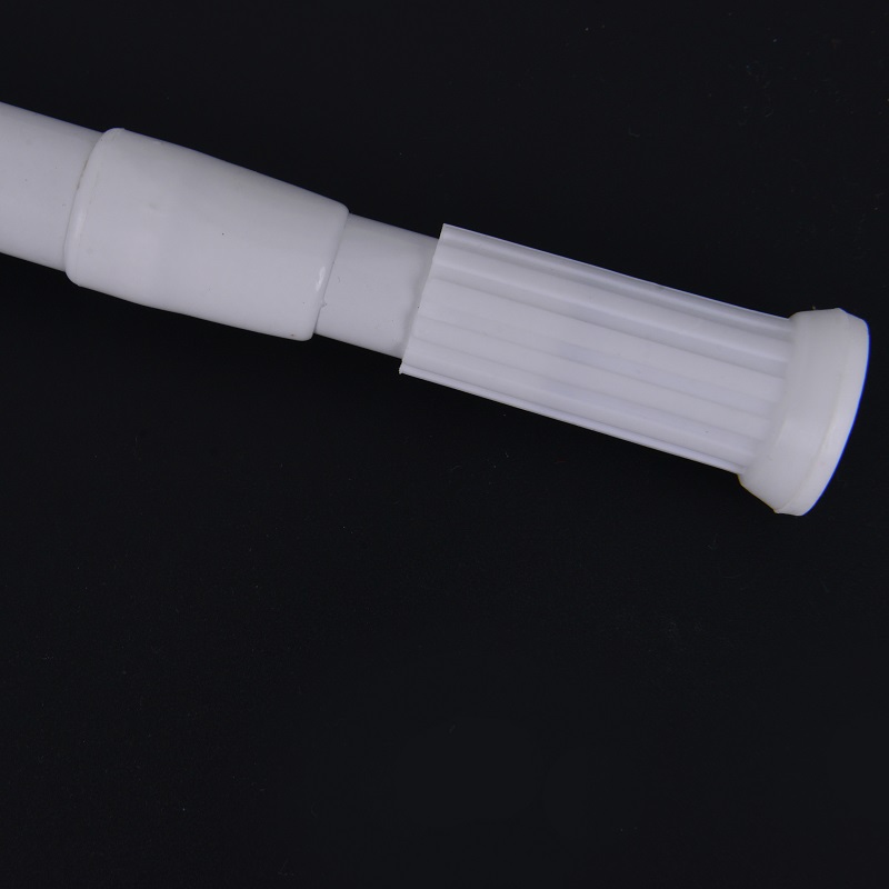 Non-Punching Telescopic Clothes Drying Rod Wardrobe Support Rod Aluminum Curtain Rod Balcony Drying Rod Bathroom Shower Curtain Rod 70-120Cmopp Bag details Picture