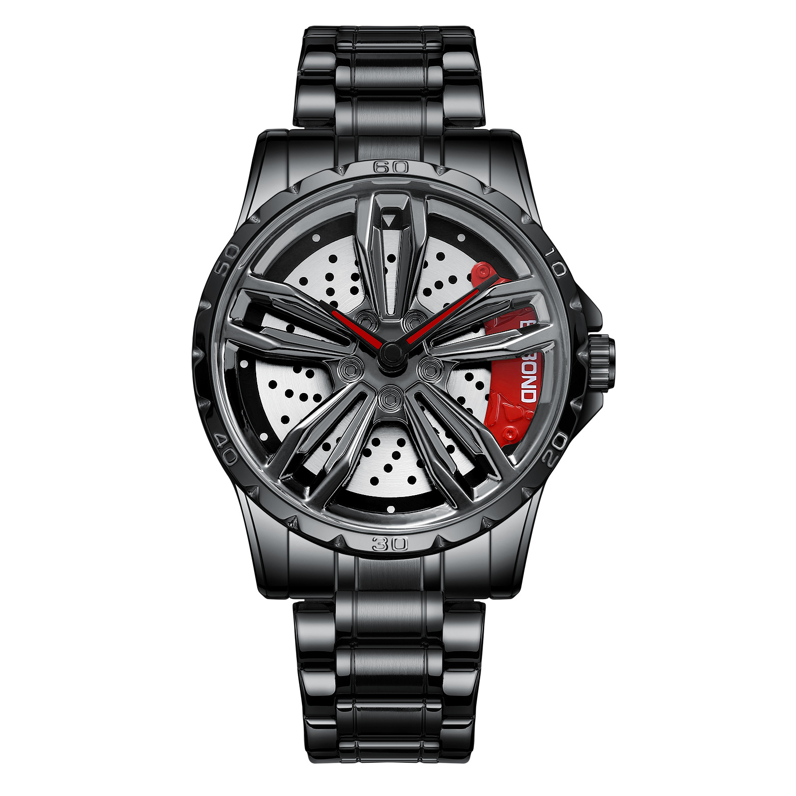 Wheel hub locomotive watch