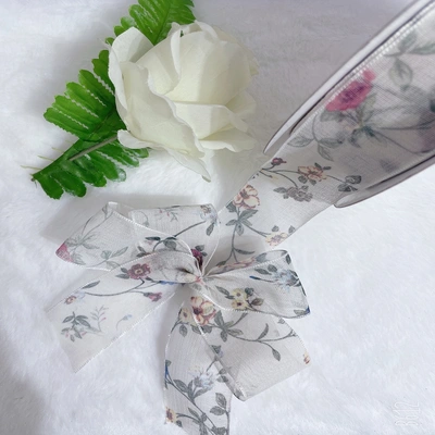 Factory Direct Sales New 3.8 Cm Imitation Hemp Material Printed Jewelry With Packaging Belt