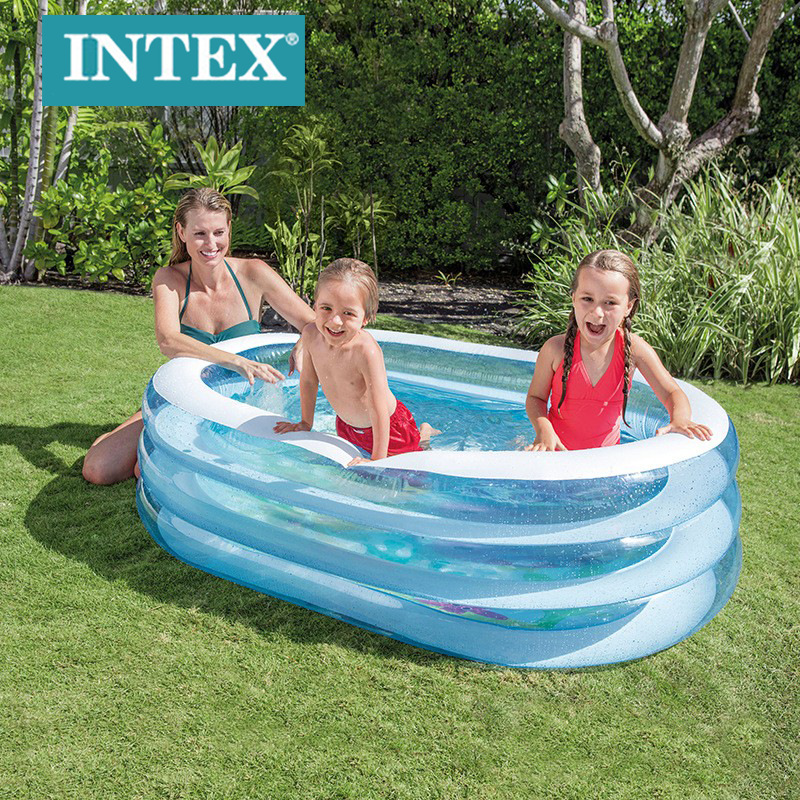 INTEX57482家居充气游泳池海洋球池椭圆充气戏水池儿童浴盆玩沙池详情6