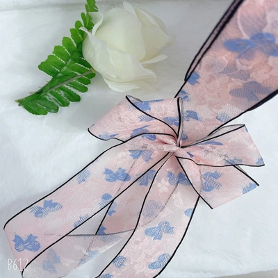 Factory Direct Sales New 3.8 Cm Lace Material Printed Jewelry With Packaging Belt