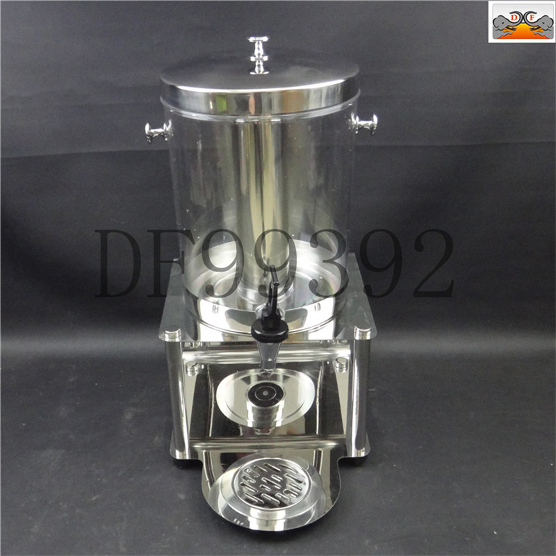 DF99392 Juice Ding Commercial Transparent Stainless Steel Beverage Bucket with Single and double heads and faucet Juice Maker Buffet Orange Juice Cold Drink bucket DF Trading House pic 3