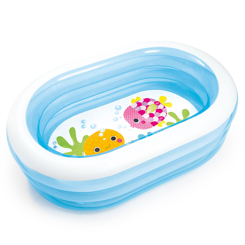 INTEX57482家居充气游泳池海洋球池椭圆充气戏水池儿童浴盆玩沙池详情4