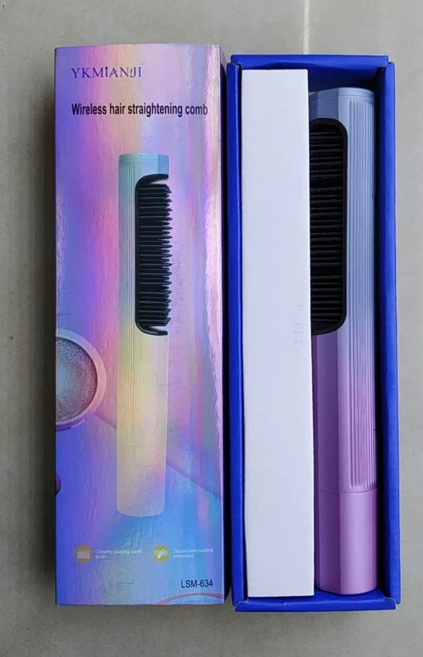 USB charging Straightening comb Small straightening comb home straightening comb