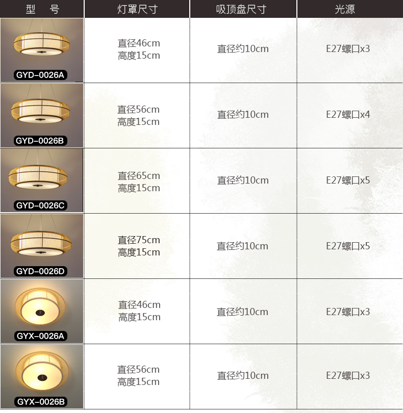 至为家居严选日式吊灯客厅新中式餐厅灯原木色卧室灯茶室灯禅意复古民宿竹编灯详情12
