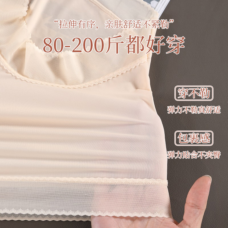Summer New Underwear Women Ultra-Thin Ice Silk Large Size 200 Pounds High Waist Light Plastic Belly Traceless Lace Underwear Antibacterial High Waist Underwear Large Size Underwear Application Scenario