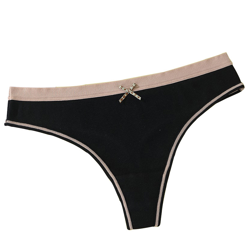 Thread Cotton Thong Trackless Sport Sexy Sexy Seductive Thong Underwear For Women Pure Cotton Mulberry Silk Antibacterial Crotch Item Picture