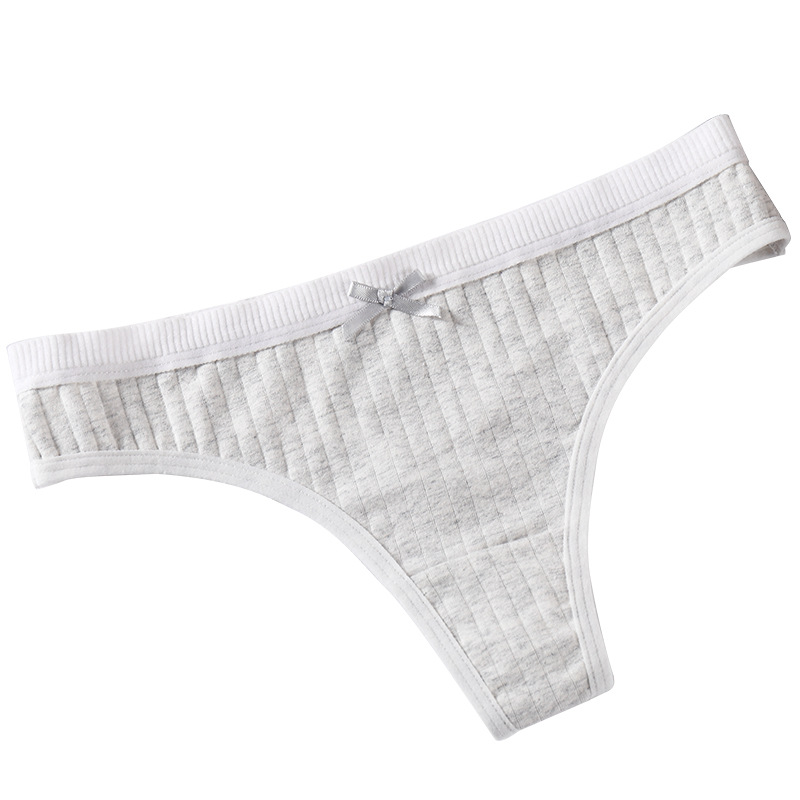 Foreign Trade All Cotton Women's Thong Female Pure Cotton Breathable Sexy Sexy Temptation Cross-Border Ladies T Underwear Item Picture