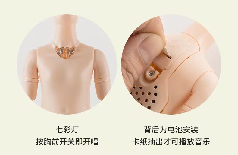 Factory direct sales: 30 cm iridic wedding dress style, music Barbie doll toys, princess dolls, exquisite gifts, birthday presents wholesale pic 3