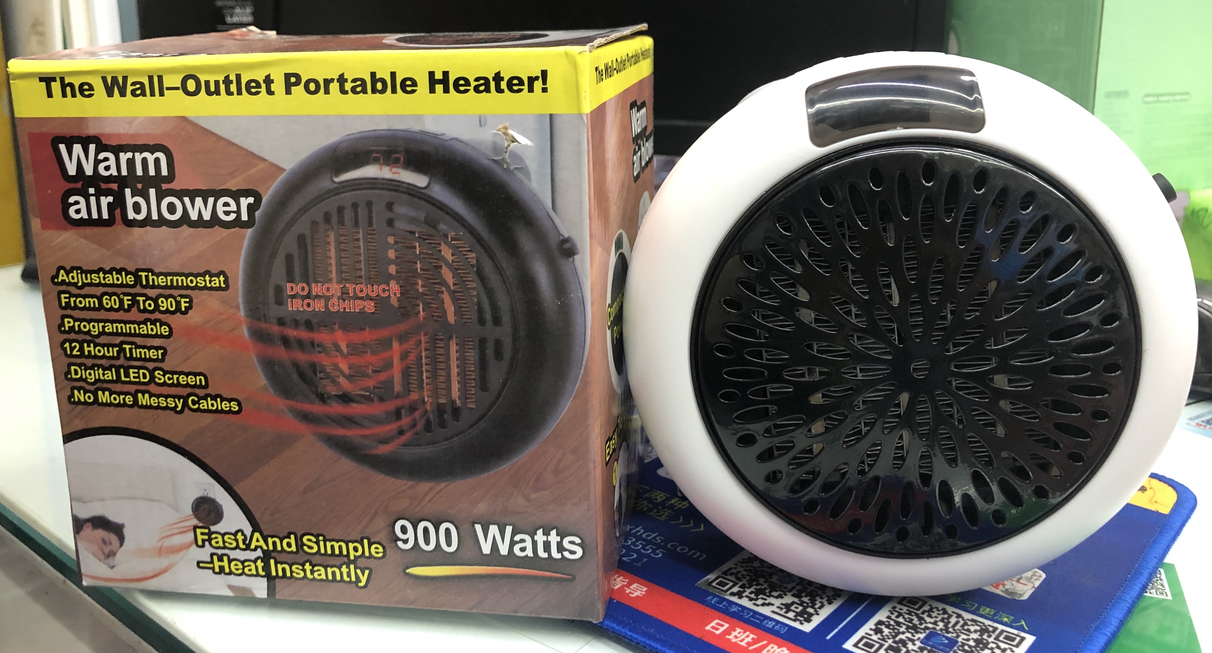 900 watt round heater Small heater Household heater
