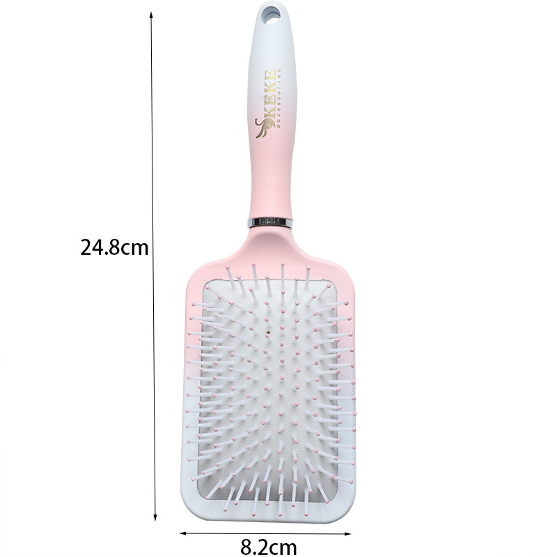 按摩梳专业高档梳子出口外贸原单防滑针梳圆形气垫梳图