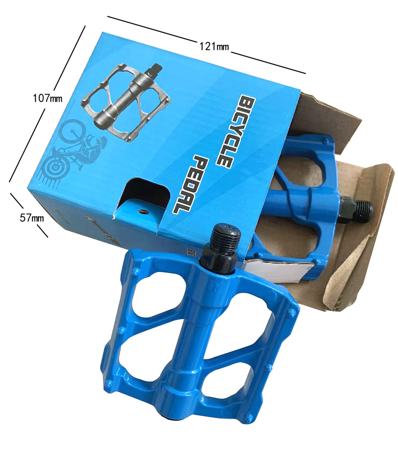 221010 Bicycle triperine pedal bearing, aluminum alloy pedal, bicycle pedal, mountain bike with nails, anti-slip bicycle pedal, foot pedal Item Picture