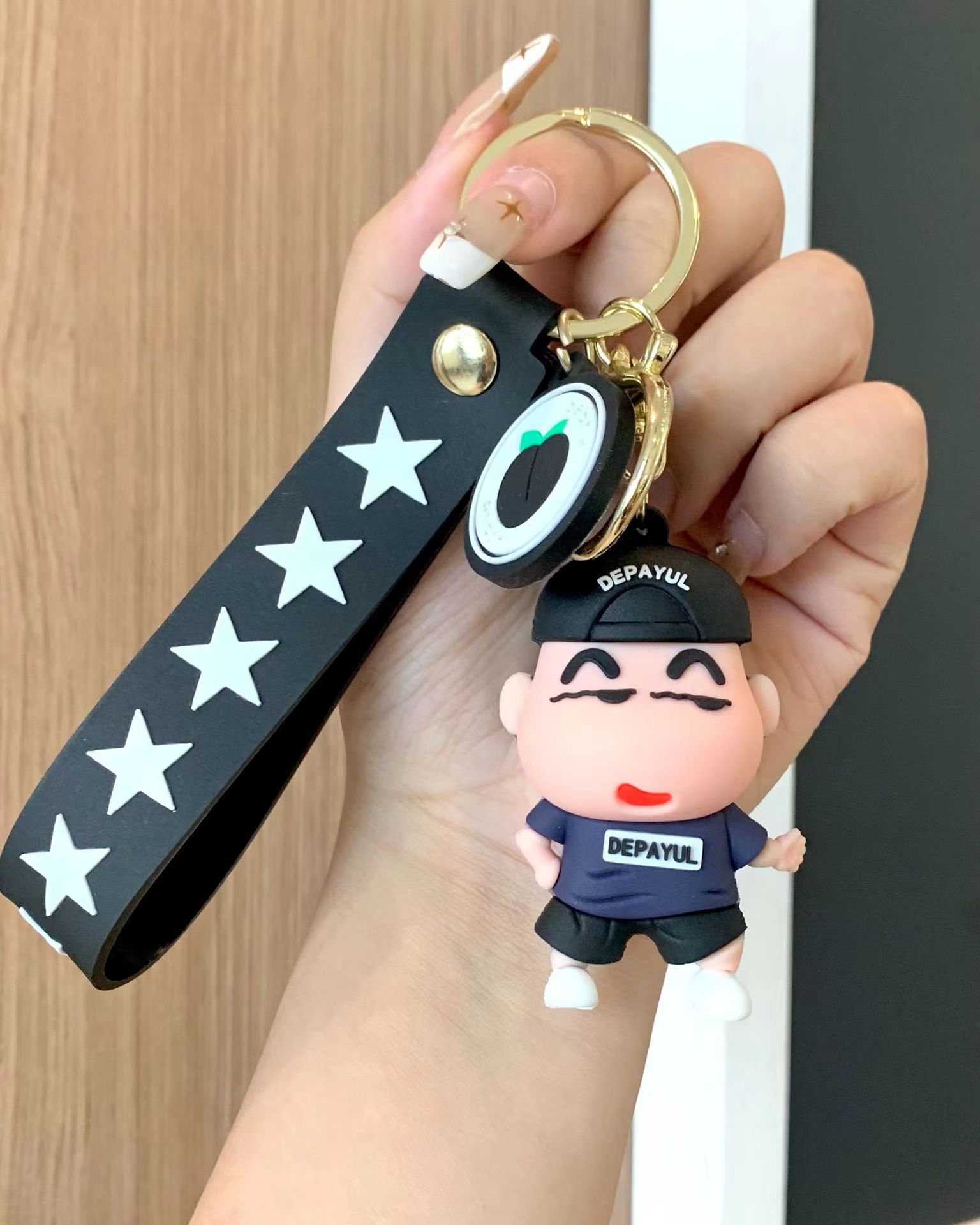新款卡通动漫蜡笔小新钥匙扣公仔汽车包包钥匙挂件娃娃机小礼品 详情7