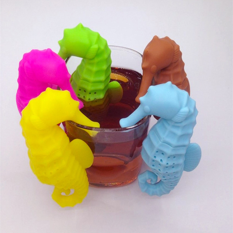 现货海马泡茶器 创意动物硅胶茶包 家居滤茶器 懒人茶滤茶漏 厂家直销详情2