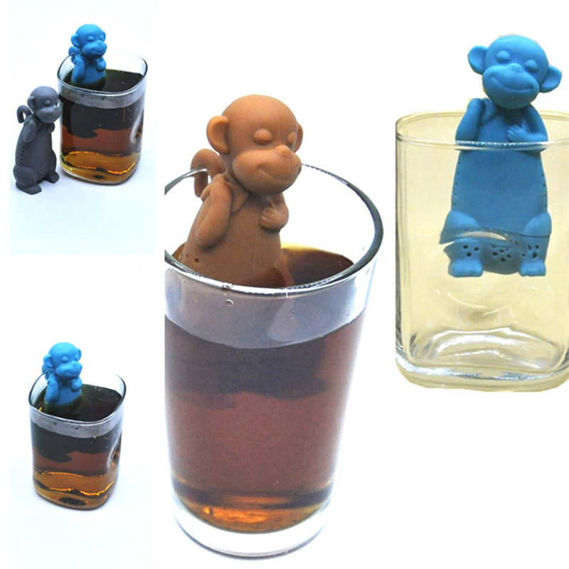 创意硅胶泡茶器 猴子泡茶器 硅胶大嘴猴茶包 懒人滤茶器现货详情1