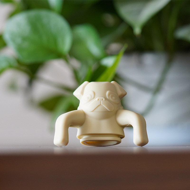 创意硅胶斗牛犬泡茶器 宠物狗狗 现货沙皮狗茶漏 哈巴狗滤茶器 厂家直销详情5