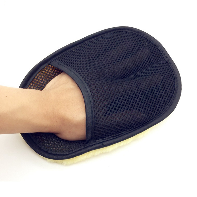 Cashmere car cleaning gloves