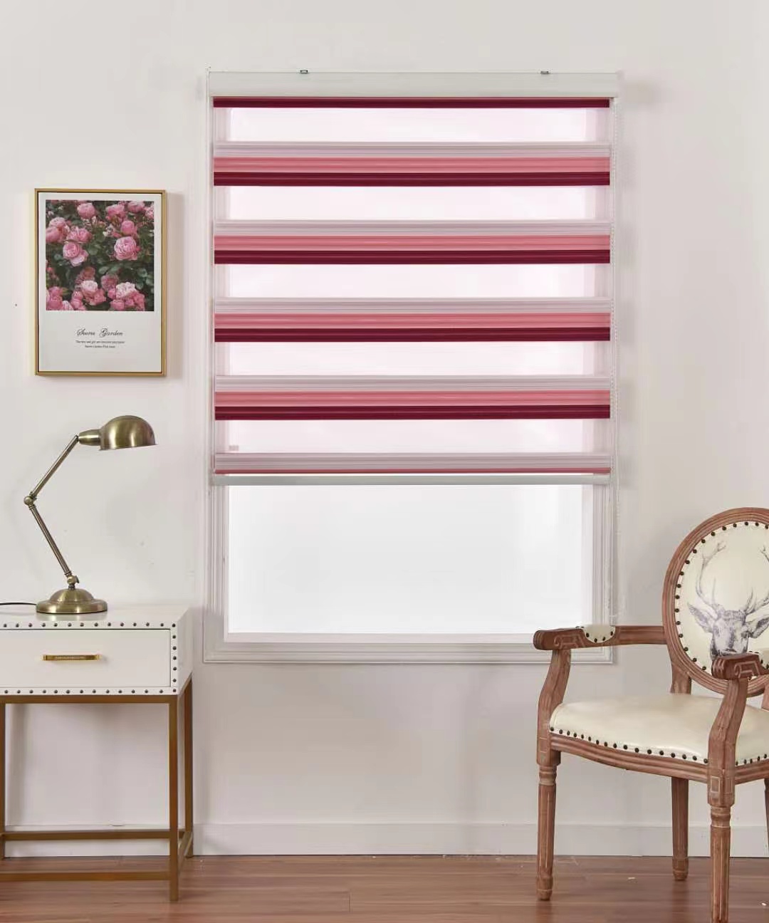 Roll curtain without drilling installation toilet toilet bathroom block soft curtain lifting shade pull roll type louver curtain thumbnail
