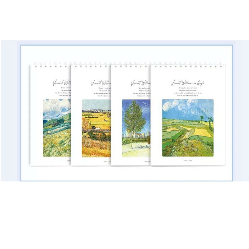 Sketchbook Coil sketchbook Simple drawing book 8k graffiti book Van Gogh