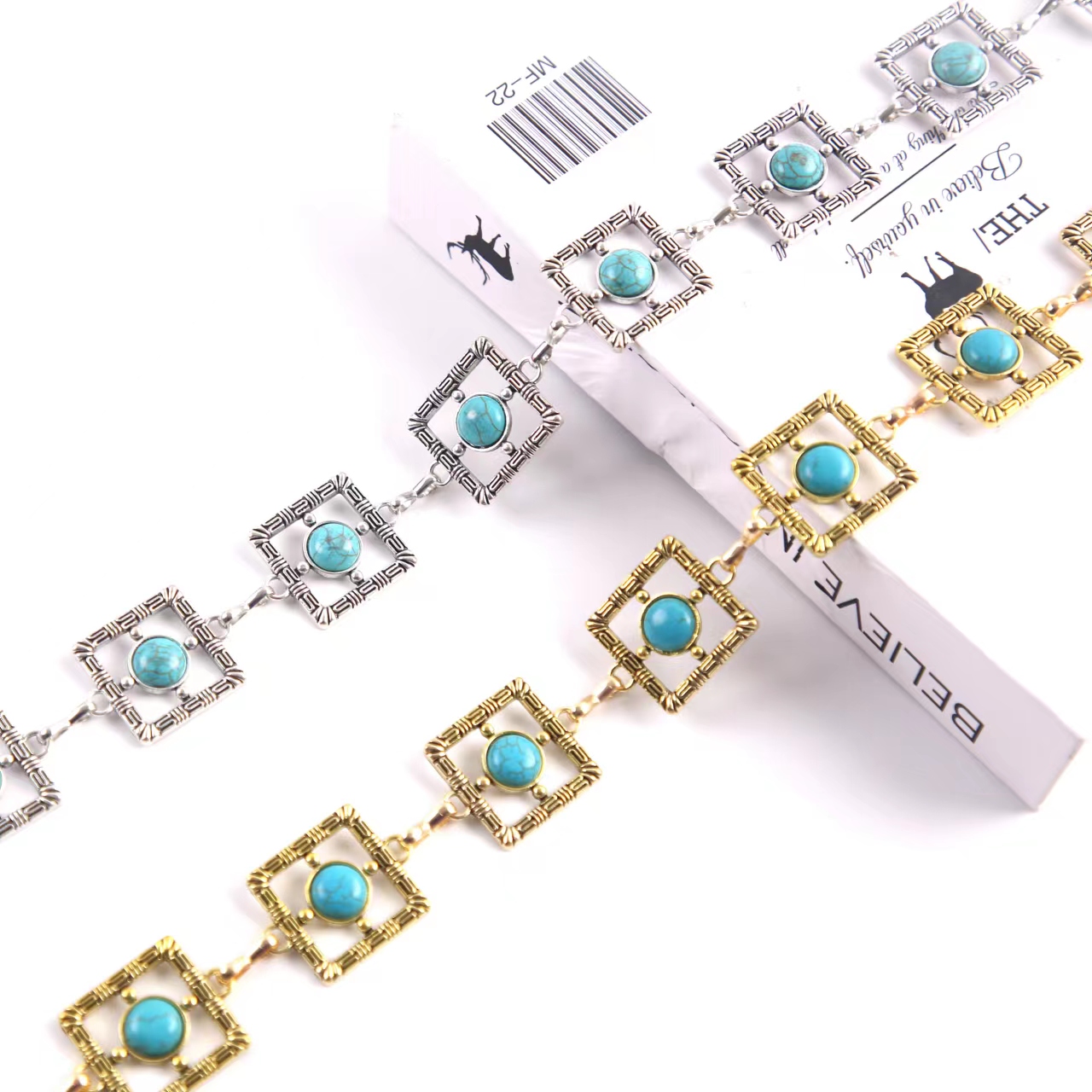 Wage belt waist chain with jeans ladies square waist ornaments thumbnail