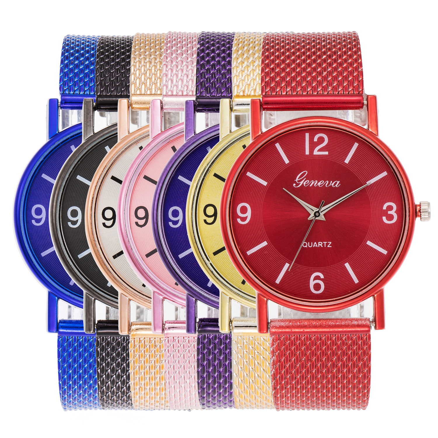 The new soft mesh band simple digital electronic watch for men and women for neutral leisure watch wholesale manufacturers customized