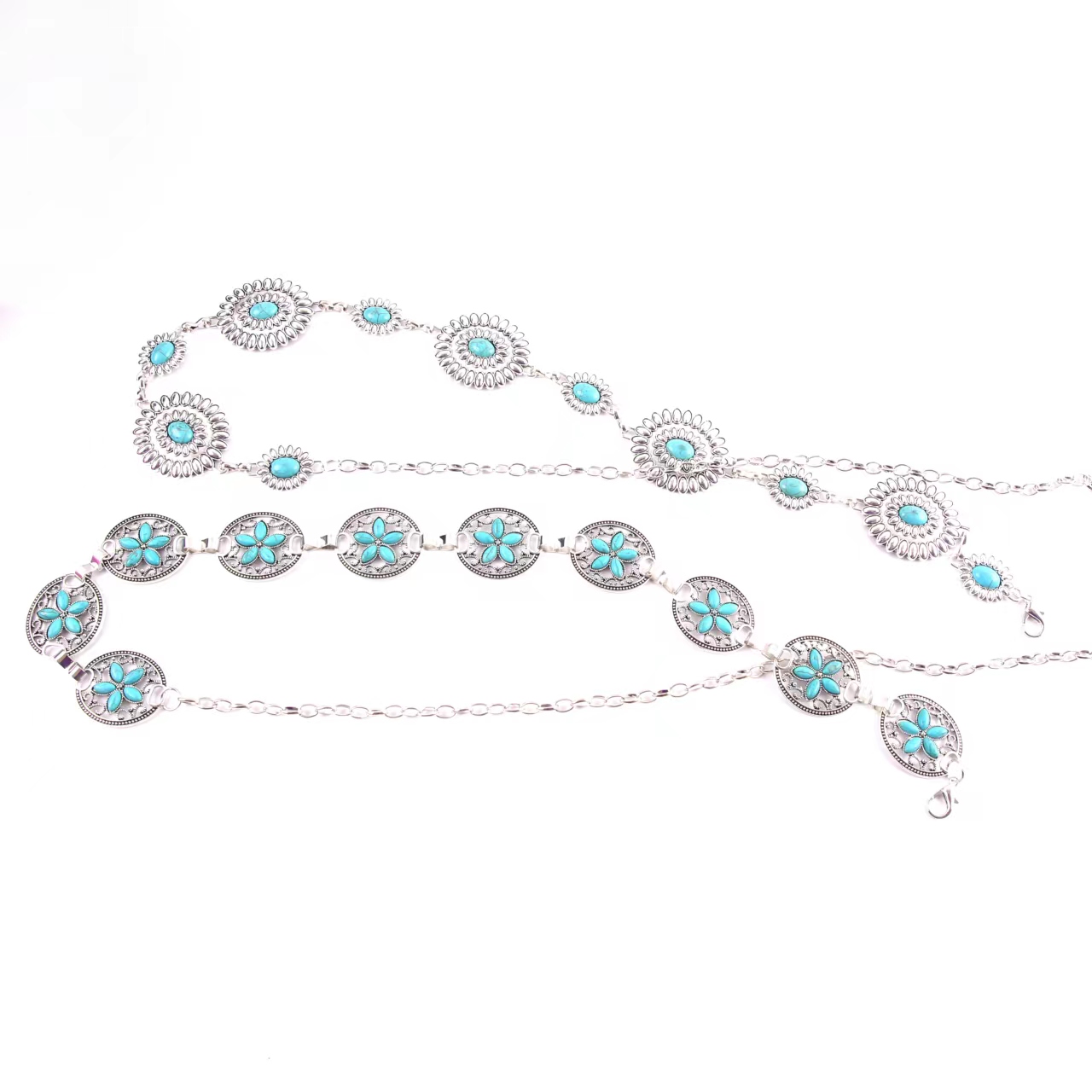 Salary belt and waist chain with jeans ladies floral waist thumbnail