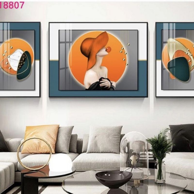 新中式客厅艺术水墨风景山水画墙上装饰大气沙发背景墙壁画1