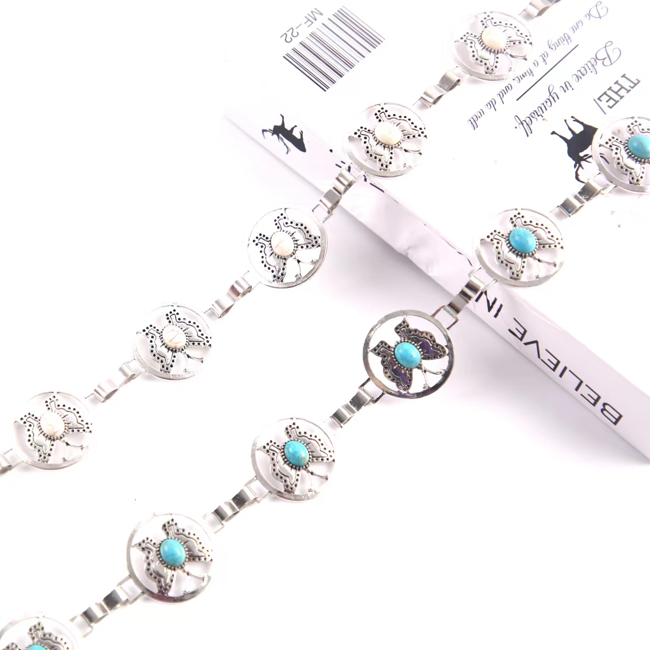 Salary belt and waist chain with jeans women's butterfly waist