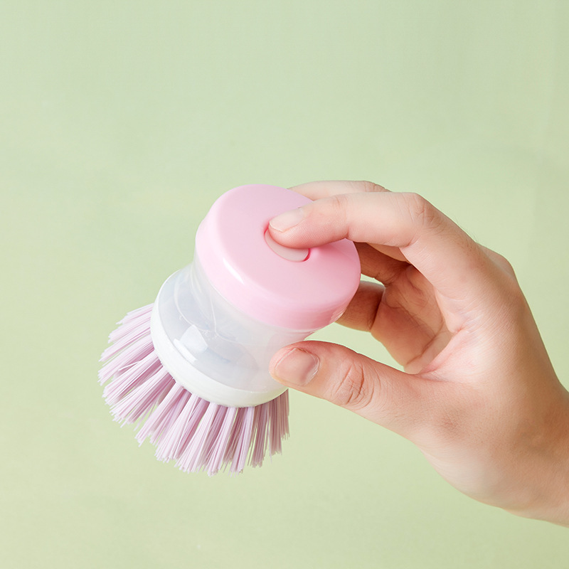 Hydraulic dishwashing brush