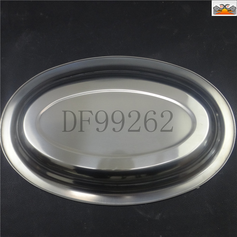 DF 99262 stainless steel fish plate, thickened multi-purpose plate, vegetable plate, oval rice noodle plate, barbecue plate, household stainless steel plate, DF TRADING HOUSE pic 5