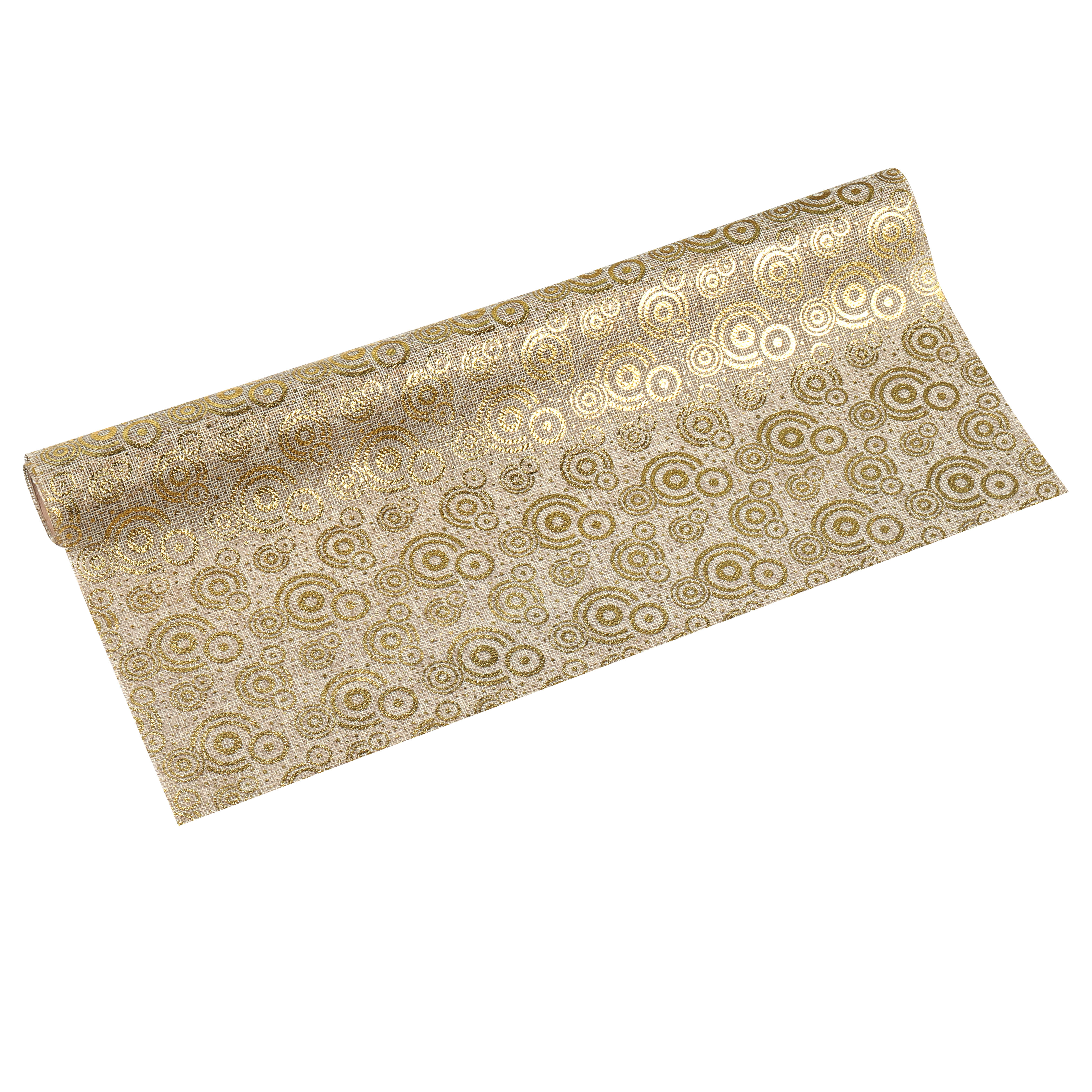 Chuso Craft 0842 Flower Wrapping Paper Christmas Supplies Christmas Tree Decoration Gift Packaging Imitation Hemp Decorative Rib Webbing Spot Wholesale Hot Gold Red Green Floating Ribbon 2 details Picture