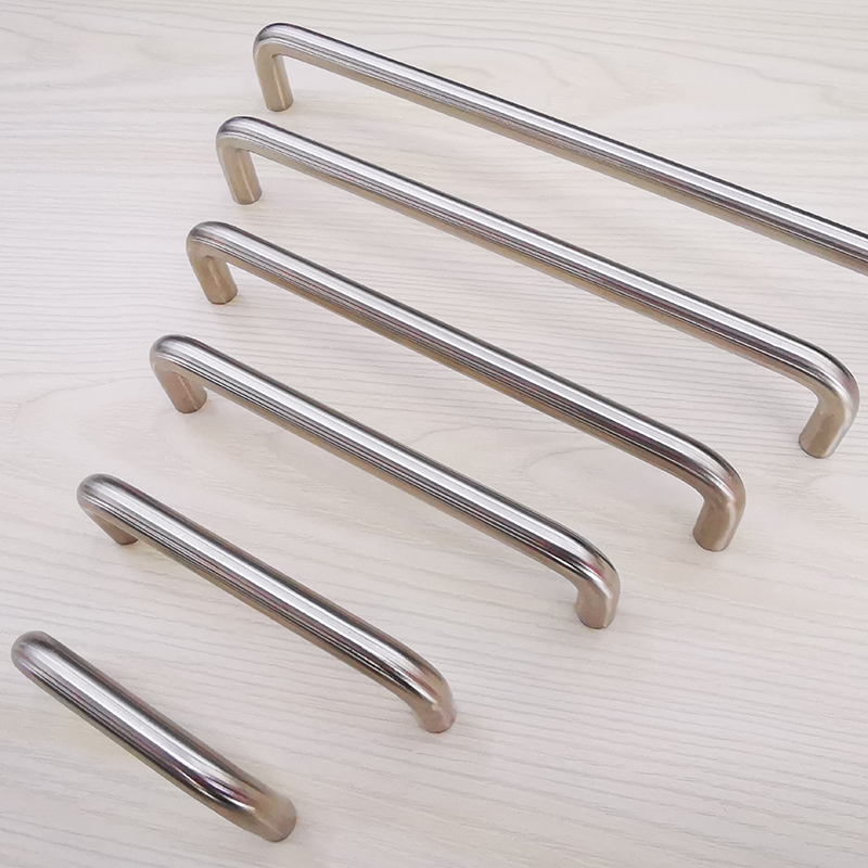 Drawer handle 304 stainless steel solid wardrobe door cabinet handle U shaped double bend handle stainless steel door handle Item Picture