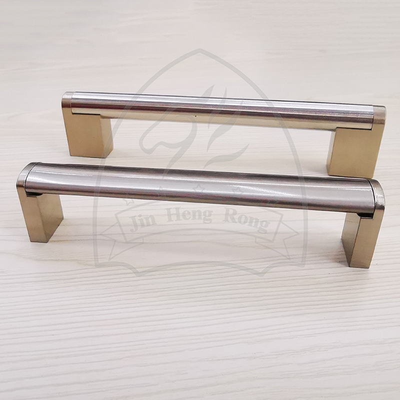 Stainless STEEL HANDLE ROUND BODY SQUARE FOOT HOLLOW handle CUPBOARD small handle furniture drawer small pull full figure