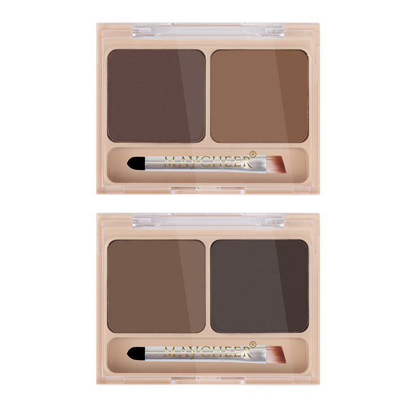 Mei Sier Waterproof Two-Color Eyebrow Powder Natural Lasting Not Easy To Take Off Makeup One-Eyebrow Lazy Students Beginners Must Item Picture