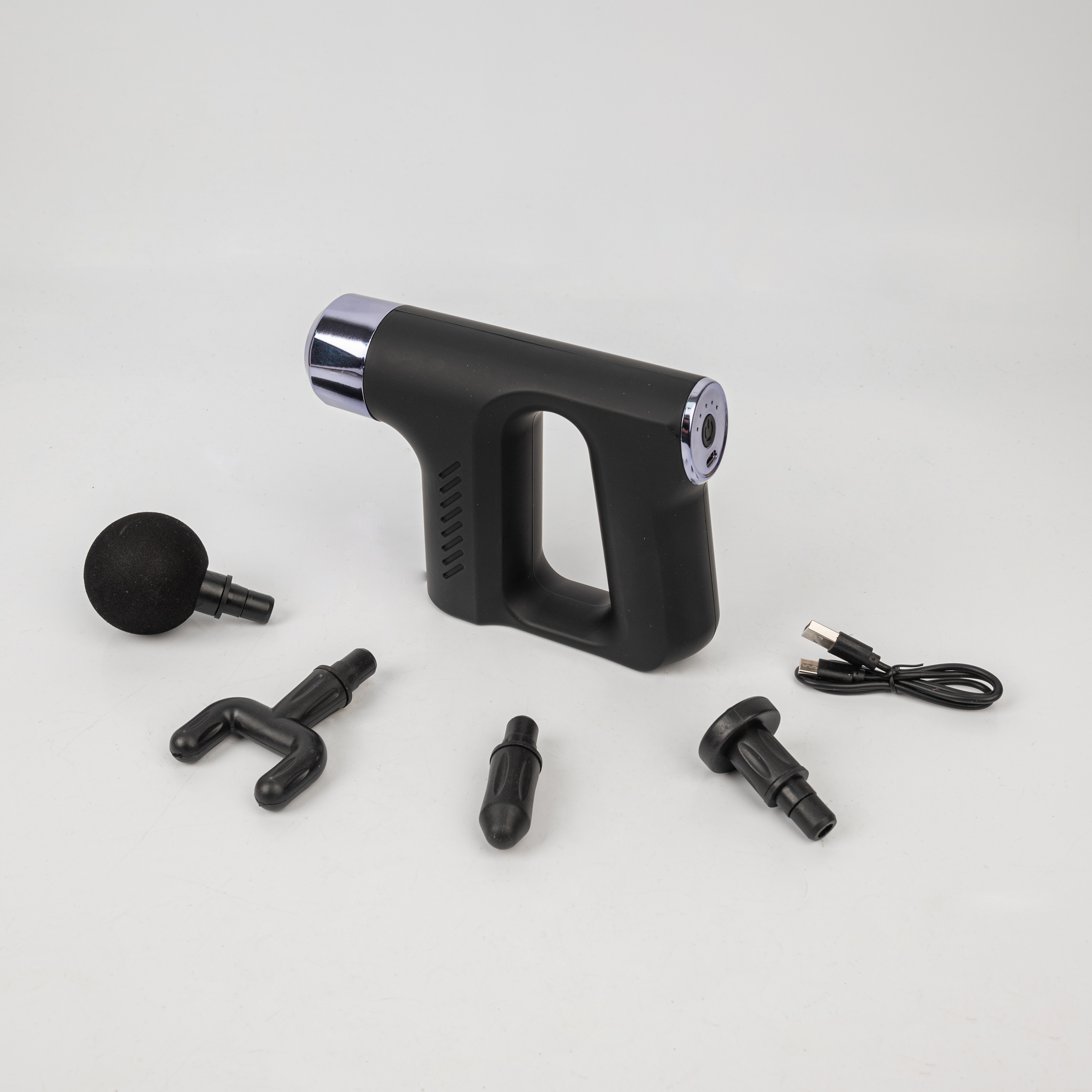 The MAXTOP fascia Gun rechargeable display four-speed fascia gun for fitness and relaxation Specification drawing