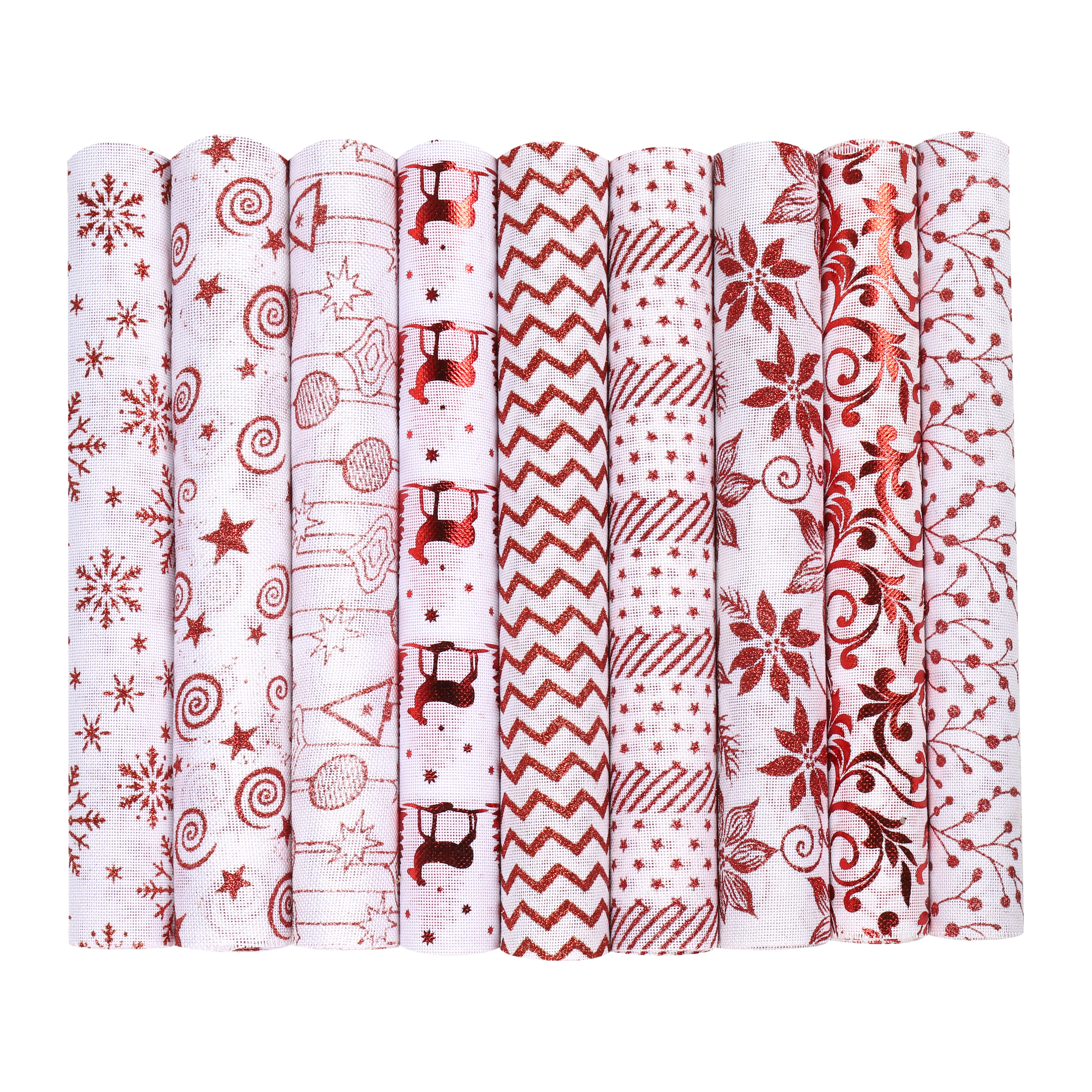 Chuso Craft 0842 Flower Wrapping Paper Gift Packaging Changeable Double Gauze Christmas Tree Decoration Rib Ribbon Spot Wholesale Hot Gold Red Green Floating Ribbon 2