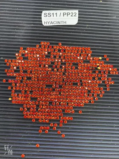 Preciosa Czech Rhinestone Red Zircon Ss11 Pp22 Imported Drill