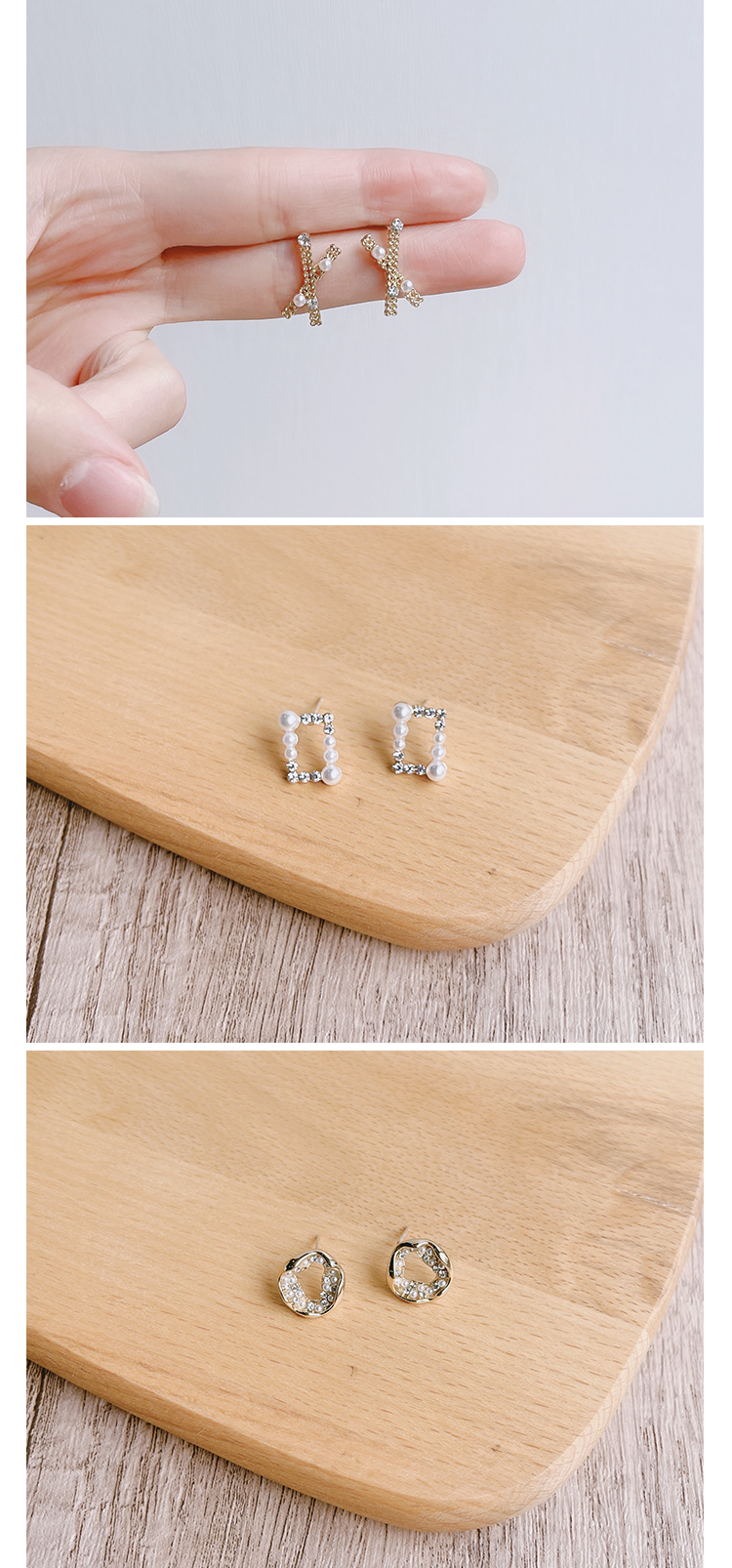 锆石银针耳环耳钉几何珍珠气质设计流苏迷你淑女镂空精致小巧日常迪菲尔-75-2详情7