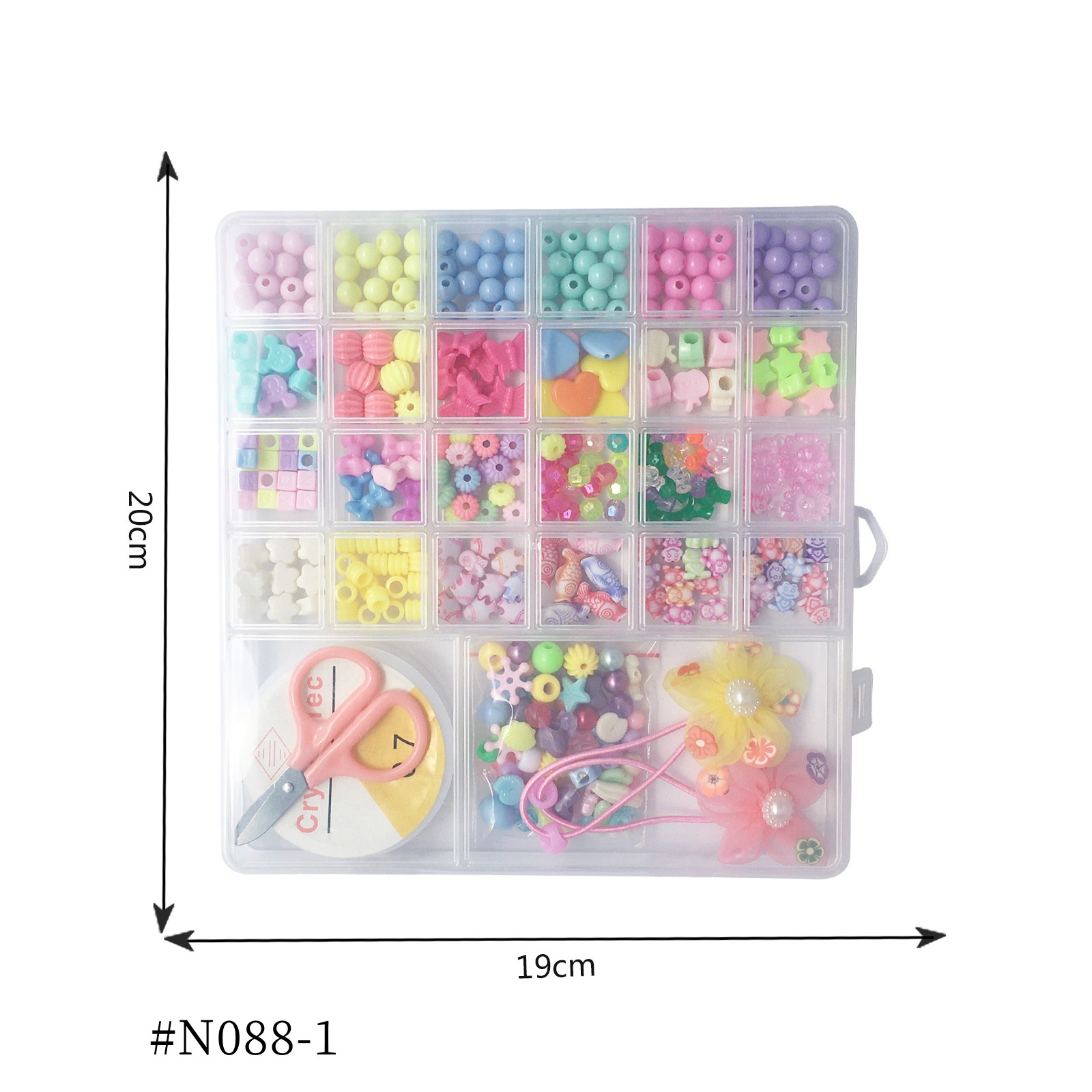 Cross border children's beaded girls handmade baby Educational toy necklace bracelet wear beads DIY tube beads thumbnail